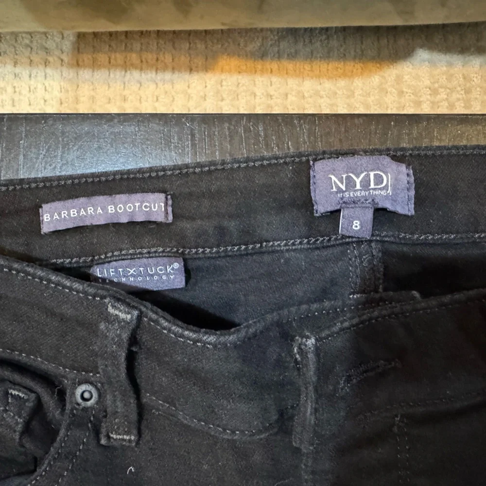 NYDJ Black Barbara Bootcut Jeans. Size 8 - Picture 3 of 6